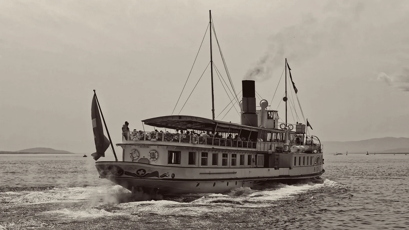Belle Époque steamer on Lake Geneva